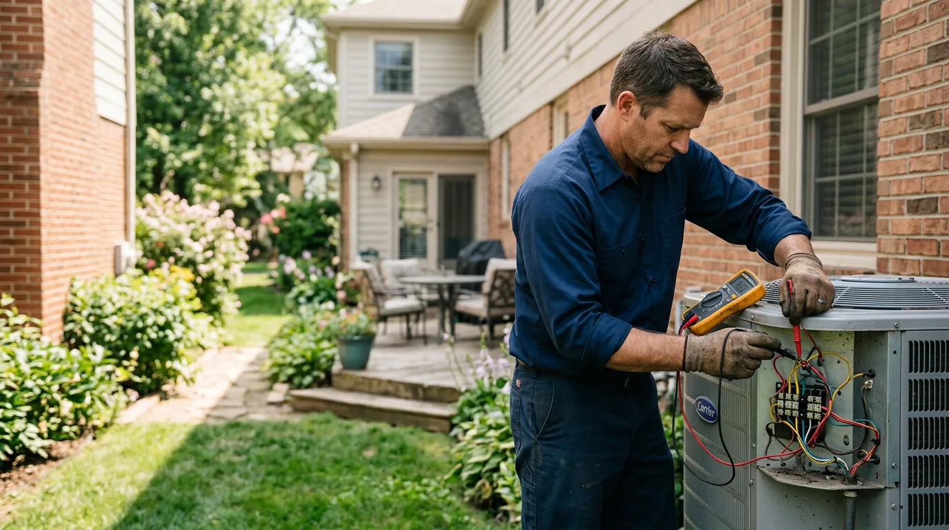 HVAC technician working near Traver, CA